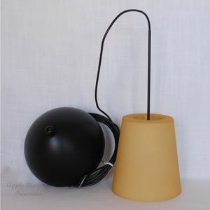 Besa Lighting 1XC-5131VM-BR Canto 5 Low Volt Mini Pendant -Vanilla Matte-Bronze